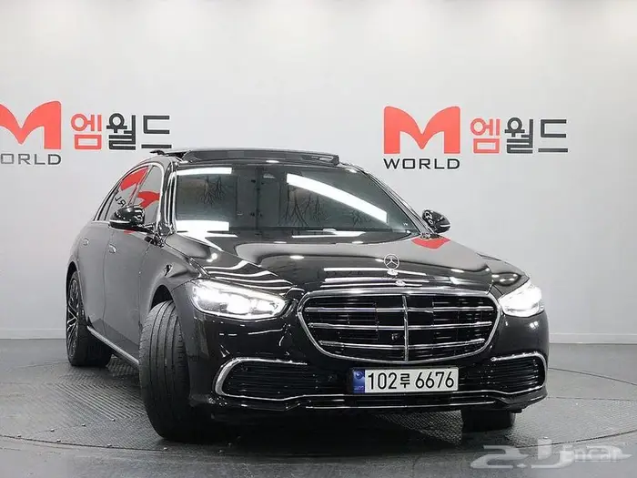 مرسيدس S450L 4MATIC لارج 2023 استيراد كوريا دبل أسود بحالة الوكالة - image 1